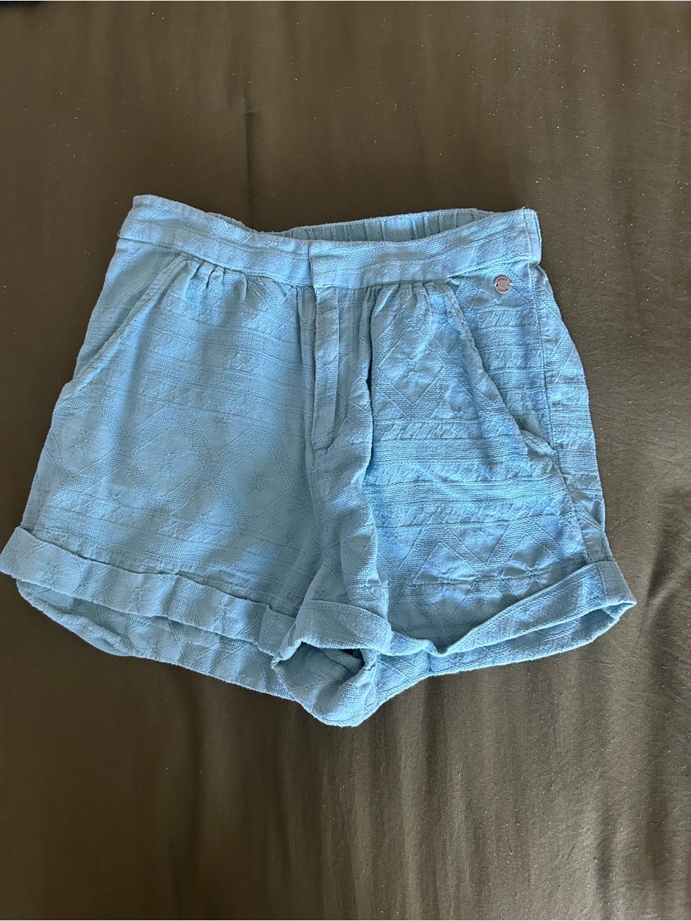 Roxy Light Blue High Waist Women’s Shorts